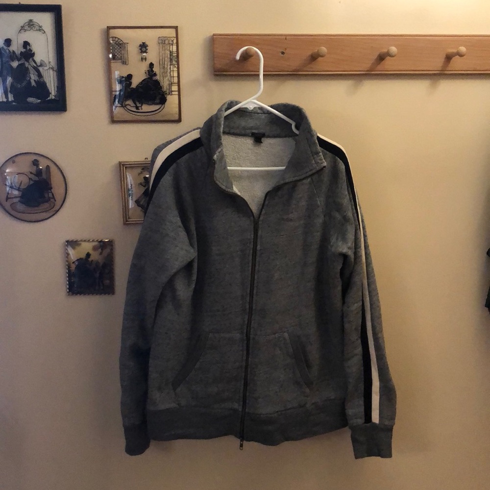 J Crew zip up track jacket
